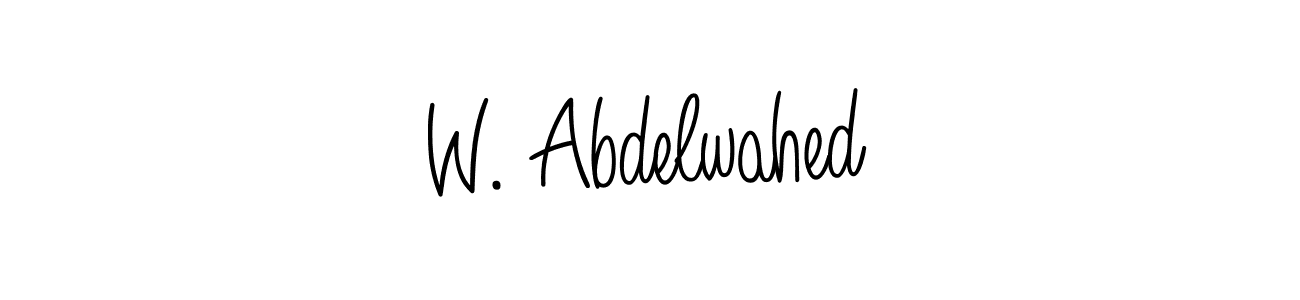 W. Abdelwahed stylish signature style. Best Handwritten Sign (Angelique-Rose-font-FFP) for my name. Handwritten Signature Collection Ideas for my name W. Abdelwahed. W. Abdelwahed signature style 5 images and pictures png