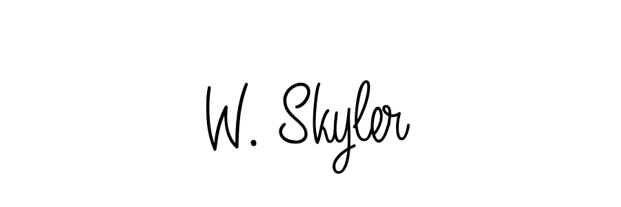 Once you've used our free online signature maker to create your best signature Angelique-Rose-font-FFP style, it's time to enjoy all of the benefits that W. Skyler name signing documents. W. Skyler signature style 5 images and pictures png