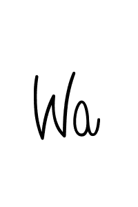 Make a beautiful signature design for name Wa. Use this online signature maker to create a handwritten signature for free. Wa signature style 5 images and pictures png