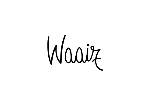 Make a beautiful signature design for name Waaiz. With this signature (Angelique-Rose-font-FFP) style, you can create a handwritten signature for free. Waaiz signature style 5 images and pictures png