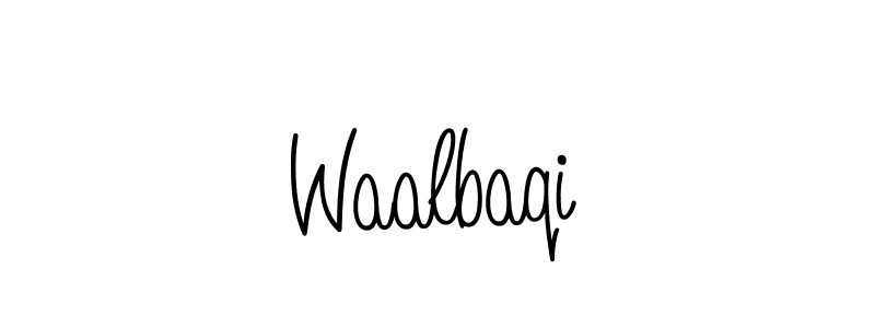 Waalbaqi stylish signature style. Best Handwritten Sign (Angelique-Rose-font-FFP) for my name. Handwritten Signature Collection Ideas for my name Waalbaqi. Waalbaqi signature style 5 images and pictures png