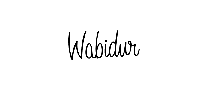 Create a beautiful signature design for name Wabidur. With this signature (Angelique-Rose-font-FFP) fonts, you can make a handwritten signature for free. Wabidur signature style 5 images and pictures png