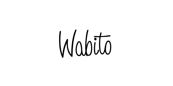 Also we have Wabito name is the best signature style. Create professional handwritten signature collection using Angelique-Rose-font-FFP autograph style. Wabito signature style 5 images and pictures png