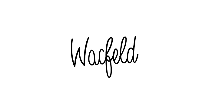 How to Draw Wacfeld signature style? Angelique-Rose-font-FFP is a latest design signature styles for name Wacfeld. Wacfeld signature style 5 images and pictures png