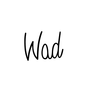 Wad stylish signature style. Best Handwritten Sign (Angelique-Rose-font-FFP) for my name. Handwritten Signature Collection Ideas for my name Wad. Wad signature style 5 images and pictures png