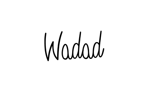 Wadad stylish signature style. Best Handwritten Sign (Angelique-Rose-font-FFP) for my name. Handwritten Signature Collection Ideas for my name Wadad. Wadad signature style 5 images and pictures png