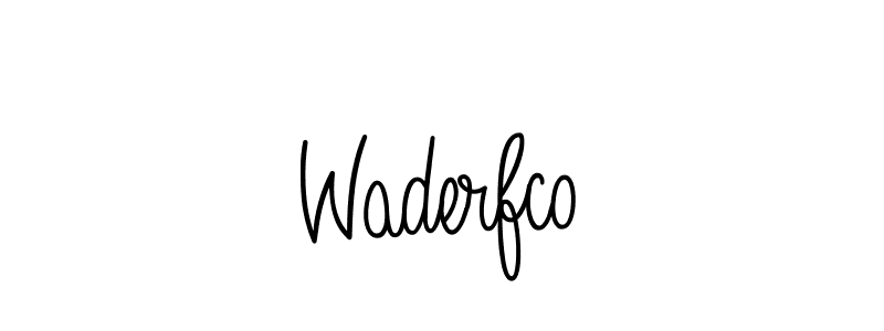 How to make Waderfco signature? Angelique-Rose-font-FFP is a professional autograph style. Create handwritten signature for Waderfco name. Waderfco signature style 5 images and pictures png