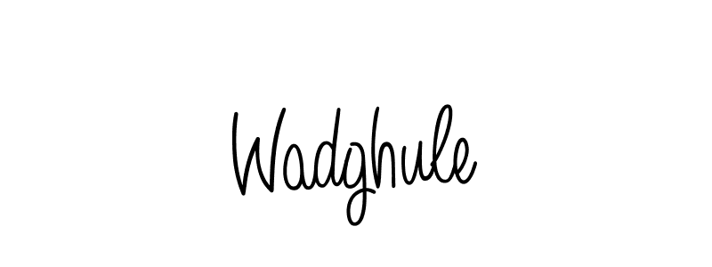 How to make Wadghule signature? Angelique-Rose-font-FFP is a professional autograph style. Create handwritten signature for Wadghule name. Wadghule signature style 5 images and pictures png