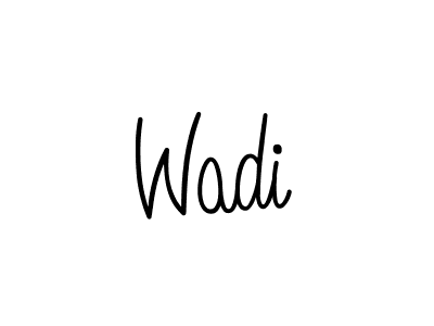 Also we have Wadi name is the best signature style. Create professional handwritten signature collection using Angelique-Rose-font-FFP autograph style. Wadi signature style 5 images and pictures png