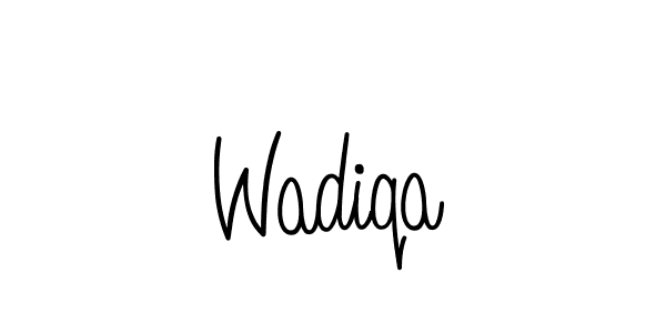 How to make Wadiqa signature? Angelique-Rose-font-FFP is a professional autograph style. Create handwritten signature for Wadiqa name. Wadiqa signature style 5 images and pictures png