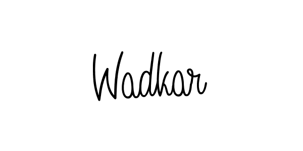 The best way (Angelique-Rose-font-FFP) to make a short signature is to pick only two or three words in your name. The name Wadkar include a total of six letters. For converting this name. Wadkar signature style 5 images and pictures png