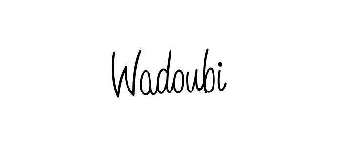 Design your own signature with our free online signature maker. With this signature software, you can create a handwritten (Angelique-Rose-font-FFP) signature for name Wadoubi. Wadoubi signature style 5 images and pictures png