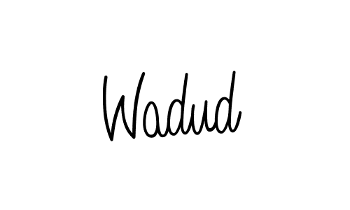 You should practise on your own different ways (Angelique-Rose-font-FFP) to write your name (Wadud) in signature. don't let someone else do it for you. Wadud signature style 5 images and pictures png