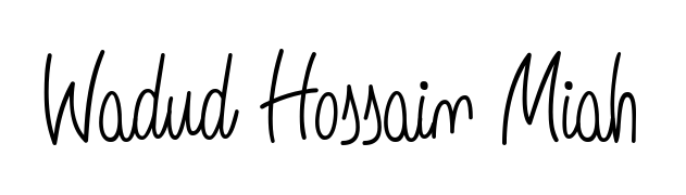 Download transparent PNG signature for name Wadud Hossain Miah styled with Angelique-Rose-font-FFP font. Ready to paste directly into PDF and Word agreements. Wadud Hossain Miah signature style 5 images and pictures png