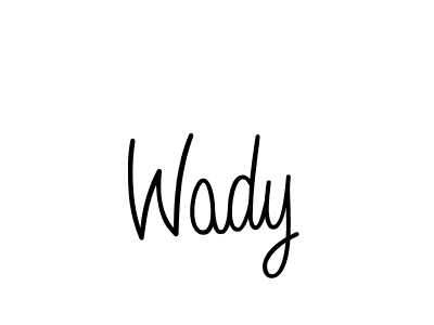 Design your own signature with our free online signature maker. With this signature software, you can create a handwritten (Angelique-Rose-font-FFP) signature for name Wady. Wady signature style 5 images and pictures png