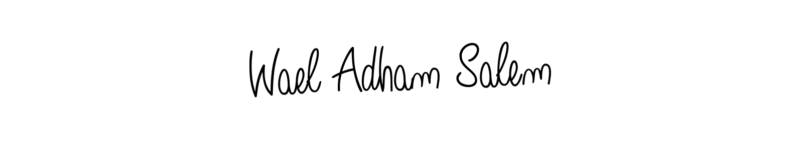 Make a beautiful signature design for name Wael Adham Salem. Use this online signature maker to create a handwritten signature for free. Wael Adham Salem signature style 5 images and pictures png