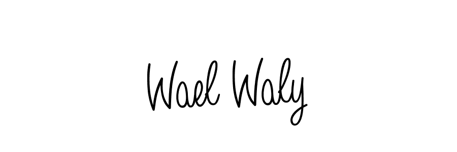 Design your own signature with our free online signature maker. With this signature software, you can create a handwritten (Angelique-Rose-font-FFP) signature for name Wael Waly. Wael Waly signature style 5 images and pictures png