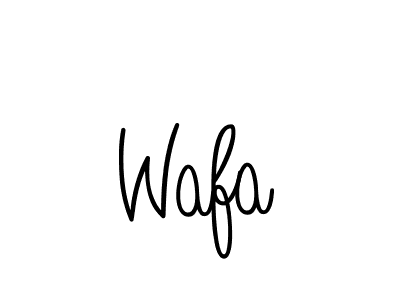 Create a beautiful signature design for name Wafa. With this signature (Angelique-Rose-font-FFP) fonts, you can make a handwritten signature for free. Wafa signature style 5 images and pictures png