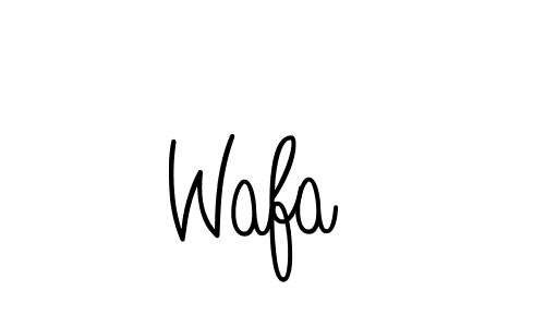 You should practise on your own different ways (Angelique-Rose-font-FFP) to write your name (Wafa ) in signature. don't let someone else do it for you. Wafa  signature style 5 images and pictures png