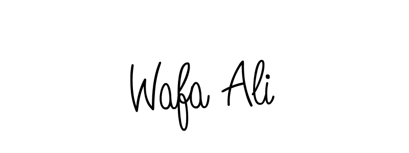 Design your own signature with our free online signature maker. With this signature software, you can create a handwritten (Angelique-Rose-font-FFP) signature for name Wafa Ali. Wafa Ali signature style 5 images and pictures png