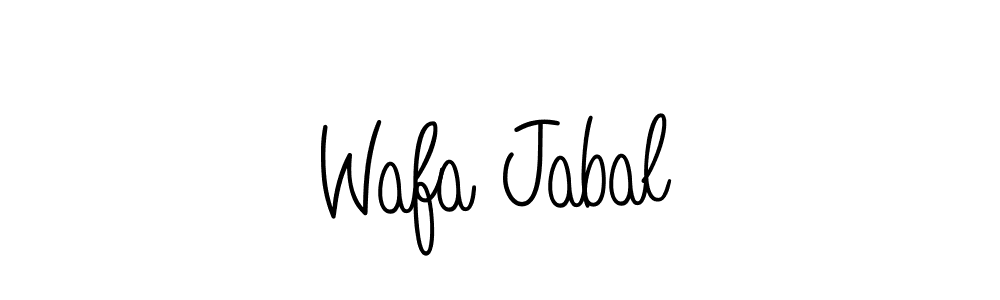 Make a beautiful signature design for name Wafa Jabal. Use this online signature maker to create a handwritten signature for free. Wafa Jabal signature style 5 images and pictures png