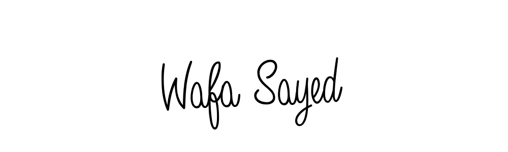 Best and Professional Signature Style for Wafa Sayed. Angelique-Rose-font-FFP Best Signature Style Collection. Wafa Sayed signature style 5 images and pictures png