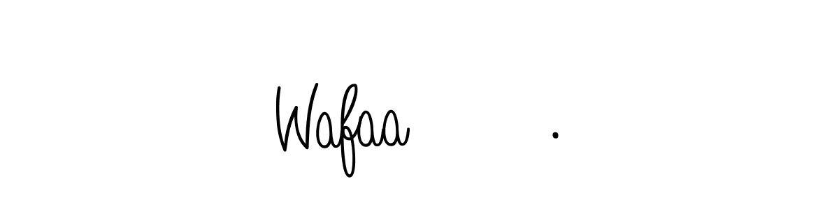 Use a signature maker to create a handwritten signature online. With this signature software, you can design (Angelique-Rose-font-FFP) your own signature for name Wafaaـــ.. Wafaaـــ. signature style 5 images and pictures png
