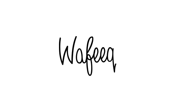 The best way (Angelique-Rose-font-FFP) to make a short signature is to pick only two or three words in your name. The name Wafeeq include a total of six letters. For converting this name. Wafeeq signature style 5 images and pictures png