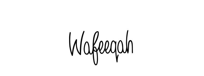 How to make Wafeeqah signature? Angelique-Rose-font-FFP is a professional autograph style. Create handwritten signature for Wafeeqah name. Wafeeqah signature style 5 images and pictures png