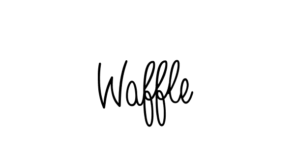 Make a beautiful signature design for name Waffle. With this signature (Angelique-Rose-font-FFP) style, you can create a handwritten signature for free. Waffle signature style 5 images and pictures png