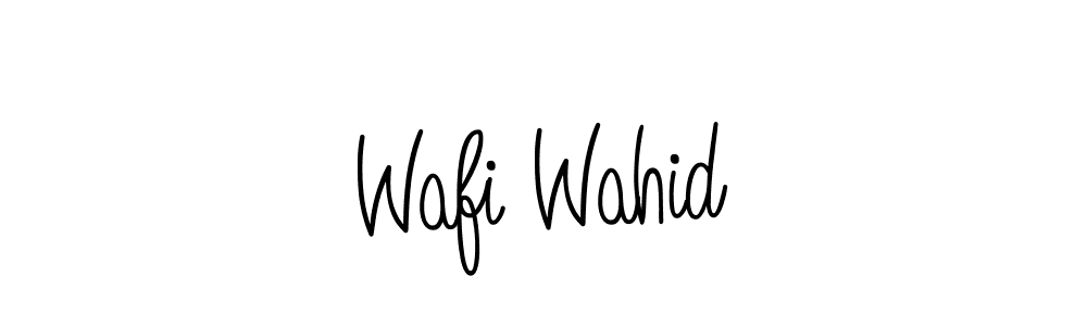 How to make Wafi Wahid signature? Angelique-Rose-font-FFP is a professional autograph style. Create handwritten signature for Wafi Wahid name. Wafi Wahid signature style 5 images and pictures png