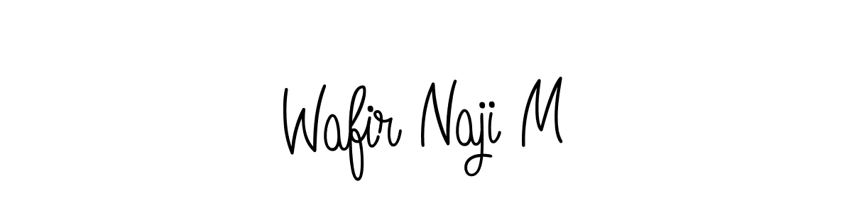 Here are the top 10 professional signature styles for the name Wafir Naji M. These are the best autograph styles you can use for your name. Wafir Naji M signature style 5 images and pictures png