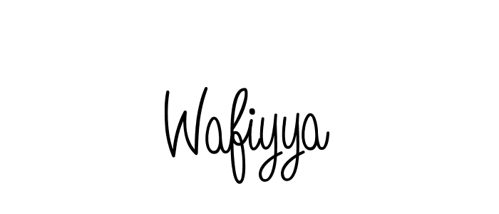 Create a beautiful signature design for name Wafiyya. With this signature (Angelique-Rose-font-FFP) fonts, you can make a handwritten signature for free. Wafiyya signature style 5 images and pictures png