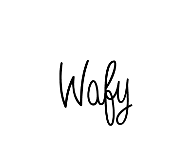 How to make Wafy name signature. Use Angelique-Rose-font-FFP style for creating short signs online. This is the latest handwritten sign. Wafy signature style 5 images and pictures png