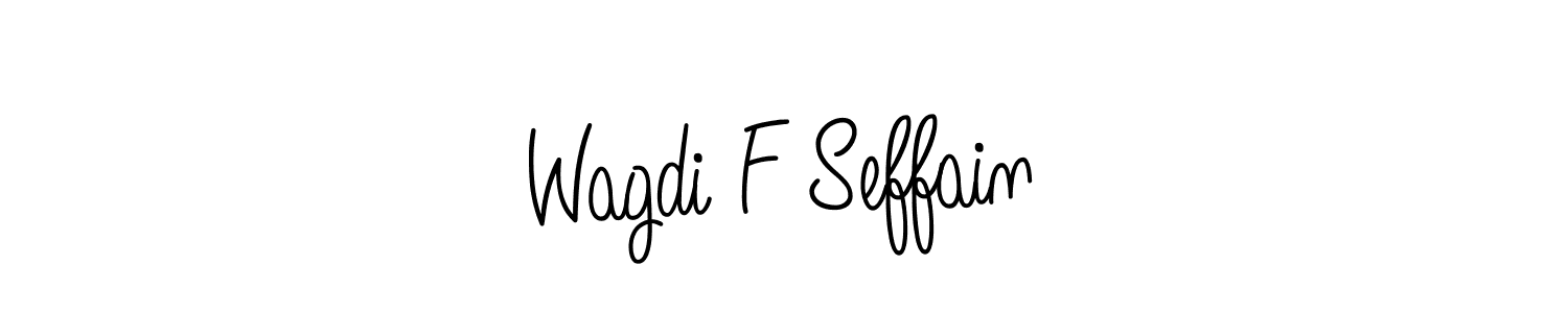 Best and Professional Signature Style for Wagdi F Seffain. Angelique-Rose-font-FFP Best Signature Style Collection. Wagdi F Seffain signature style 5 images and pictures png