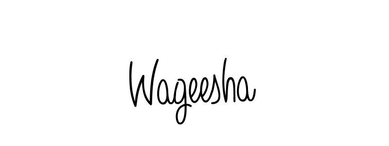 How to Draw Wageesha signature style? Angelique-Rose-font-FFP is a latest design signature styles for name Wageesha. Wageesha signature style 5 images and pictures png