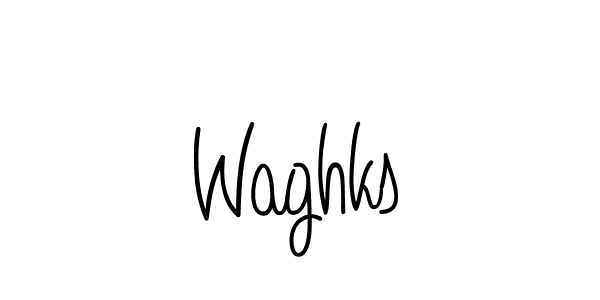 How to make Waghks name signature. Use Angelique-Rose-font-FFP style for creating short signs online. This is the latest handwritten sign. Waghks signature style 5 images and pictures png