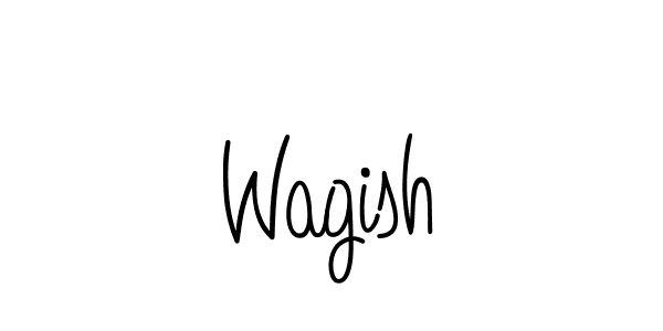 Best and Professional Signature Style for Wagish. Angelique-Rose-font-FFP Best Signature Style Collection. Wagish signature style 5 images and pictures png