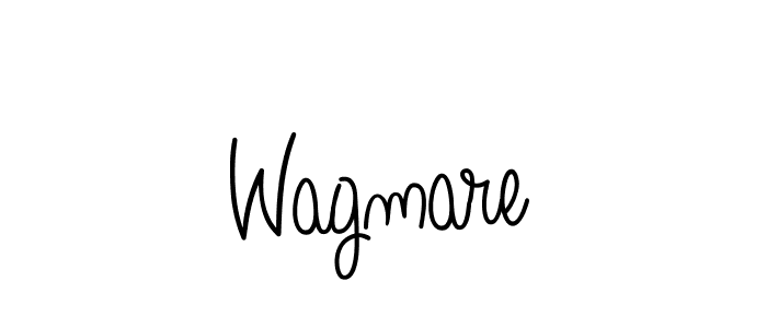 Make a beautiful signature design for name Wagmare. With this signature (Angelique-Rose-font-FFP) style, you can create a handwritten signature for free. Wagmare signature style 5 images and pictures png