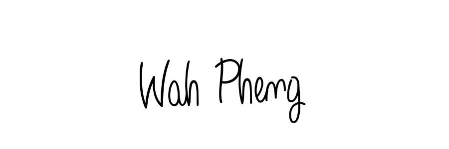 The best way (Angelique-Rose-font-FFP) to make a short signature is to pick only two or three words in your name. The name Wah Pheng include a total of six letters. For converting this name. Wah Pheng signature style 5 images and pictures png