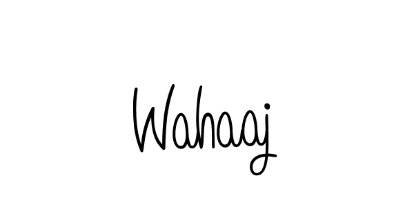 How to make Wahaaj name signature. Use Angelique-Rose-font-FFP style for creating short signs online. This is the latest handwritten sign. Wahaaj signature style 5 images and pictures png