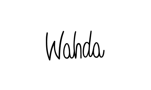 Make a beautiful signature design for name Wahda. Use this online signature maker to create a handwritten signature for free. Wahda signature style 5 images and pictures png