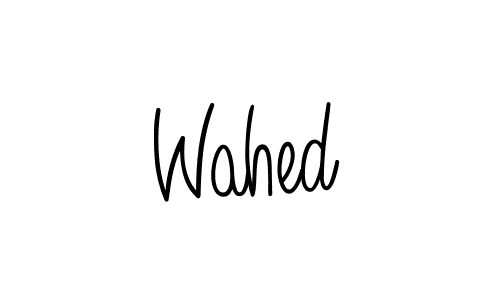 Make a beautiful signature design for name Wahed. Use this online signature maker to create a handwritten signature for free. Wahed signature style 5 images and pictures png