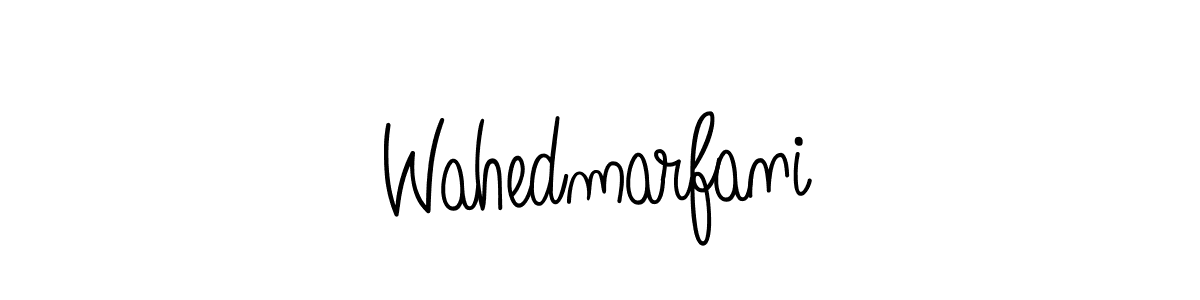 The best way (Angelique-Rose-font-FFP) to make a short signature is to pick only two or three words in your name. The name Wahedmarfani include a total of six letters. For converting this name. Wahedmarfani signature style 5 images and pictures png