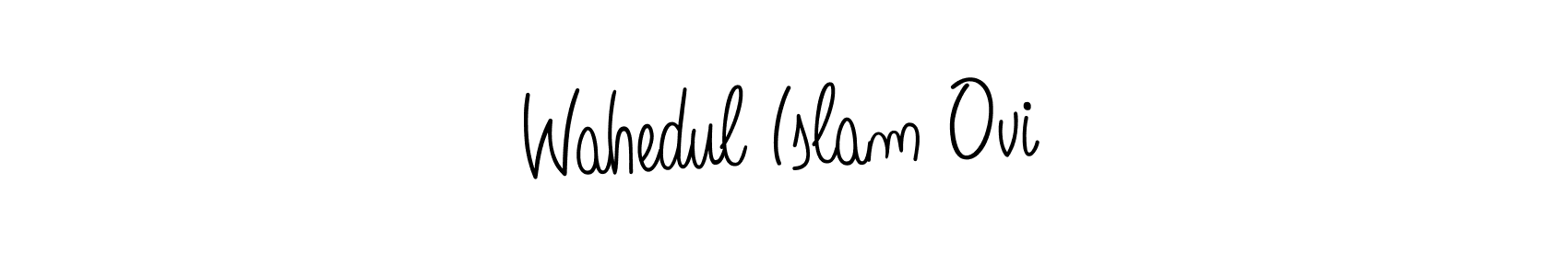 if you are searching for the best signature style for your name Wahedul Islam Ovi. so please give up your signature search. here we have designed multiple signature styles  using Angelique-Rose-font-FFP. Wahedul Islam Ovi signature style 5 images and pictures png
