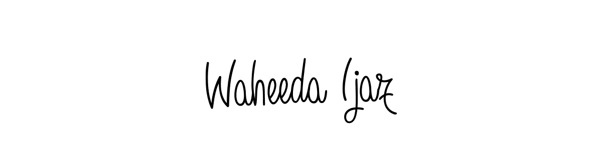 Design your own signature with our free online signature maker. With this signature software, you can create a handwritten (Angelique-Rose-font-FFP) signature for name Waheeda Ijaz. Waheeda Ijaz signature style 5 images and pictures png