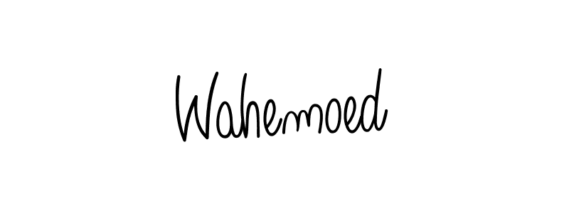 You should practise on your own different ways (Angelique-Rose-font-FFP) to write your name (Wahemoed) in signature. don't let someone else do it for you. Wahemoed signature style 5 images and pictures png