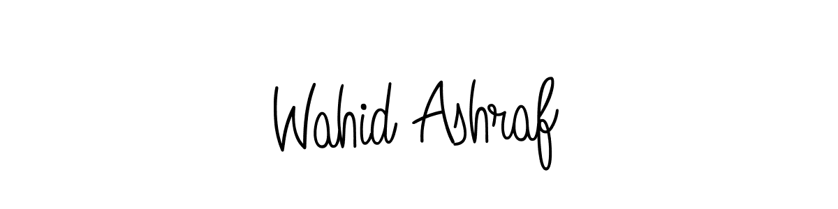 How to Draw Wahid Ashraf signature style? Angelique-Rose-font-FFP is a latest design signature styles for name Wahid Ashraf. Wahid Ashraf signature style 5 images and pictures png