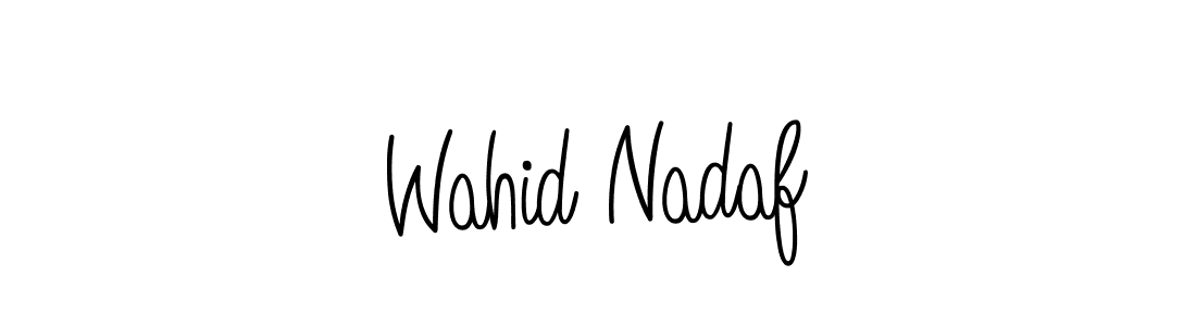 Design your own signature with our free online signature maker. With this signature software, you can create a handwritten (Angelique-Rose-font-FFP) signature for name Wahid Nadaf. Wahid Nadaf signature style 5 images and pictures png
