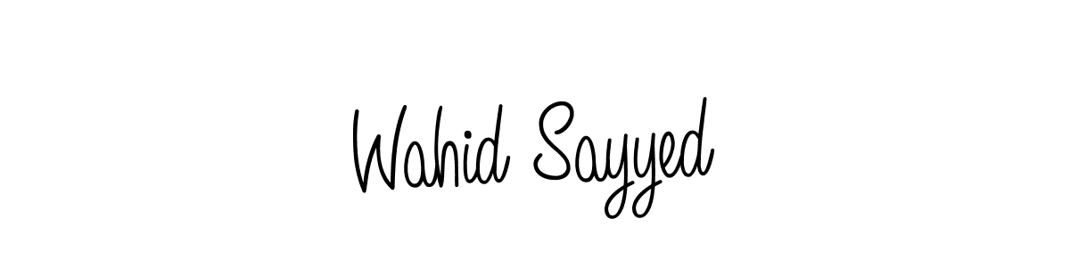 Here are the top 10 professional signature styles for the name Wahid Sayyed. These are the best autograph styles you can use for your name. Wahid Sayyed signature style 5 images and pictures png